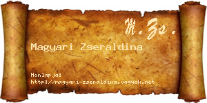 Magyari Zseraldina névjegykártya